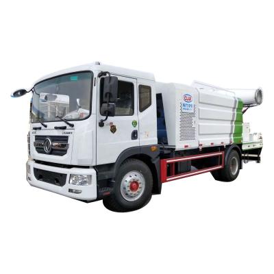 China Hotels factory selling dongfeng D9 dust suppression vehicle 10m3 12m3 14m3 disinfection truck with air-feed remote sprayer for sale