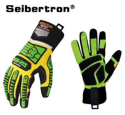 China Touch Screen Use Seibertron High-Strength Touch Recognition Work Gloves GEL Padded Palm Impact Protection Grip Gloves Oilfield Super Work Gloves for sale