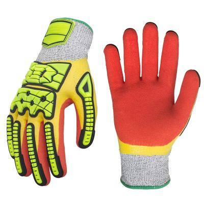 China Seibertron 05 HPPE Flexible Hand Protection S-Flexible TPR Work Sandy Nitrile Cut Resistant Heavy Duty Impact Gloves for sale