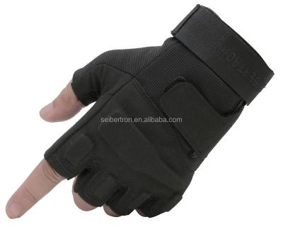 China Durability Light Weight Washable Fingerless Cloth Sweat Seibertron S.O.L. A.G Fingerless Gloves Outdoor Tactical Half Finger Military Gloves for sale