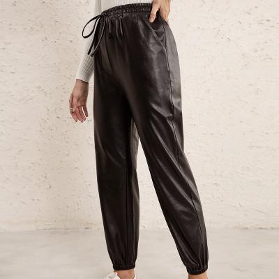 China Anti-Wrinkle Pants Women, Female 100%Polyester In-Stock Items Elastic Waist for sale