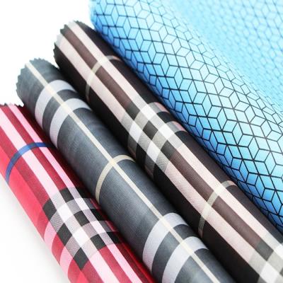 China Antistatic Waterproof Oxford Polyester 210D PA Coating Ripstop Check Tent Umbrella Fabric for sale