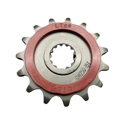 China Modified Steel Speed ​​Up Sprocket 14-Tooth 15 Small Tooth Mute Small Fly Sprocket For GW520 GSX250R DL250 for sale