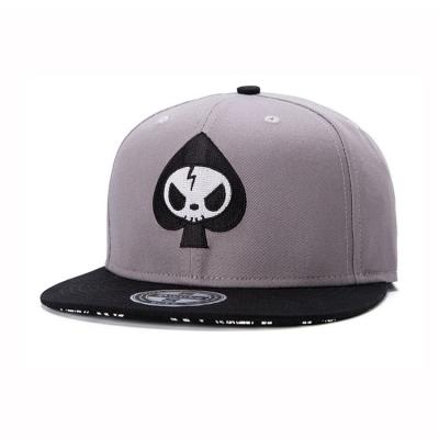 China Custom 100% Cotton Solid Color COMMON Flat Brim Snapback Hat for sale