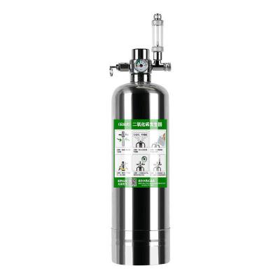 China Viable original diy cylinder CO2 stainless steel aquarium generator diy CO2 aquascaping tank for aquarium for sale