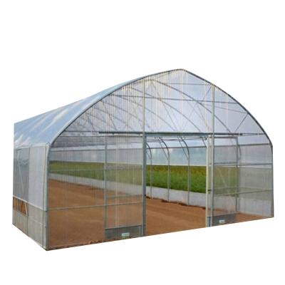 China Fruits Vegetable Flowers Single-span Eco-friendly Film Cover Sample Available High Tunnel Houses Agricultural Greenhouses for sale