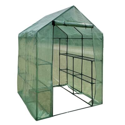 China Eco-Friendly Easily Assembled Hot Sale Household Walk In PE Plastic Small Garden Mini Greenhouses for sale