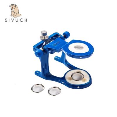 China Check the relationships of magnetic maxillary and mandibular cast blue metal no dental holding pins articulator for sale