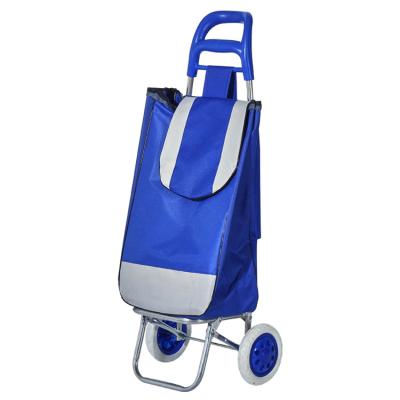 China Easy Folding Groceries Equipment With Wheeled Folding Grocery Cart Cloth Bag By Trolley Shopping 4 Sets Reusable Bags for sale