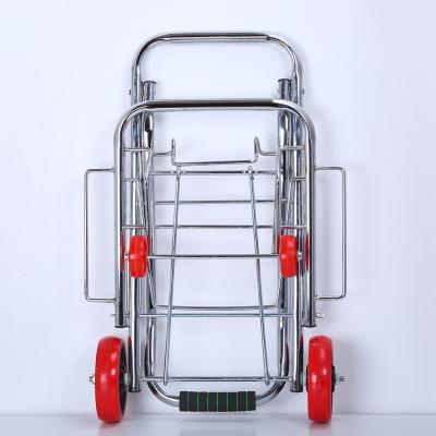 China Easy Folding Aluminum Folding Hand Trolley Luggage Cart for sale