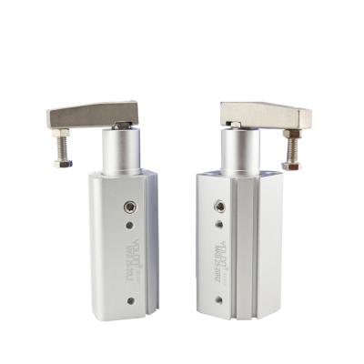 China Hotels Fast Double Delivery Time Stable Performance Cheap Aluminum Acting Rotary Clamping Pneumatic Cylinder for sale