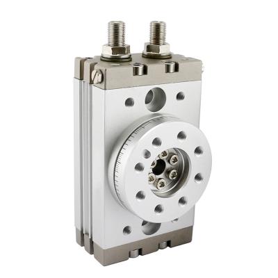 China MSQB Series Air Truck SMC Type Rotary Cylinder , 0/180 Degree Swing Out Solid Pneumatic Rotary Table Actuator for sale