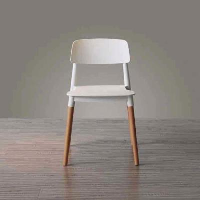 China (Size) Nordic plastic dining chair gifted simple leisure chair fashion dining table and chair cafe adjustable plastic dining chair for sale