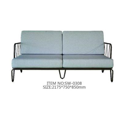 China Massage Salon Furniture Fabric European Style Double Sofa Modern Simple Creative Double Sofa Sofa for sale