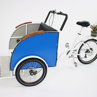 China Steel three wheels rickshaw cargo bike tricycle for elderly passengers on hot sale for sale