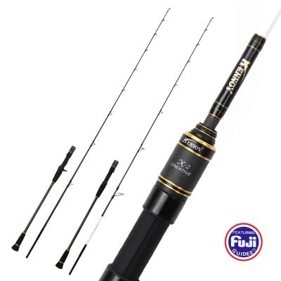 China Bassmaster Carbon Jig Spinning Rod Sea Fishing Rod 2 Sections Seawater Slow Building Spinning Rod for sale