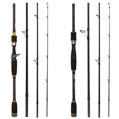 China 4-Piece Fishing Rod 2.1m 2.4m 2.7m 3.0m Spinning and Casting Fishing Rod WH-R018 Rod Carbon Fiber Ultralight Travel Lure for sale