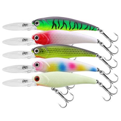 China Professional Wholesale 9cm6.5g ABS Minnow Fishing Lures 100mm Wobblers Topwater Jerkbait Floating Lure for sale