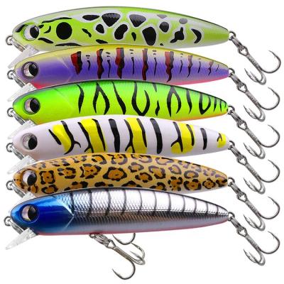 China High Quality ABS 8cm Minnow 13g Wobblers Fishing Lure Vobler Sinking Artificial Hard Tackle Jerkbait Fish Goods Minow for sale