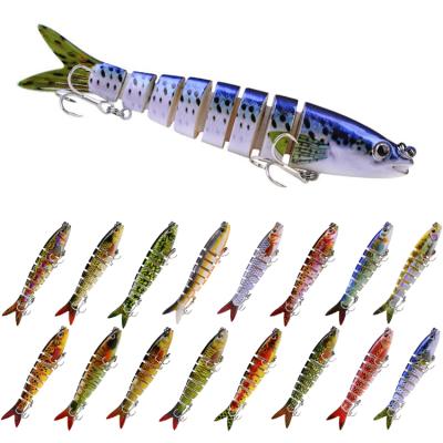 China OEM News Bulk Hard Wobbler Crankbait Multi Jointed Swim Bait Plastic Lures 13.5CM-5.31