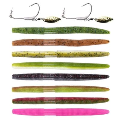 China Hot Sale Low Price Salted Soft Larva Suit Threaded Software Worm Bait Fish Worm Lure WH-SL011 for sale