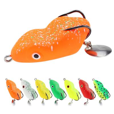 China New OEM Mini Fishing Lures 5cm PVC Lures 11g Silicone Plastic Vinyl Snakehead Soft Outdoor Bait Gift With Hook for sale