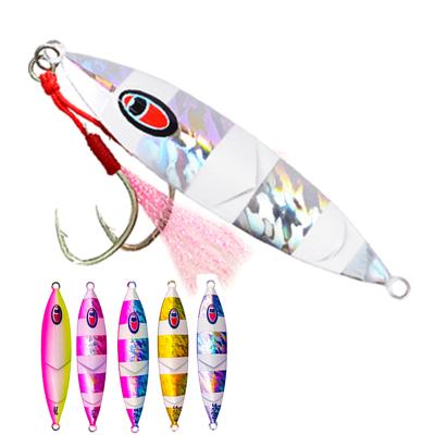 China Lead Slow Casting Fall Fishing Lures Casting Lead Metal Sinking Flat Casting Lure 80g 120g 150g 200g 250g For Squid Snapper Tuna for sale