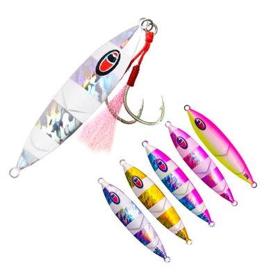 China Japanese Advance 80g 120g 150g 200g 250g Duo Fishing Lure Long Luminous Slow Building Lure Castingjigs With Blood Hoook for sale