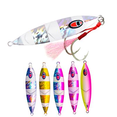 China Castfun Lead Saltwater Fishing Lure Metal Jig 80g 120g 150g 200g 250g Artificial Groundbaits Glow Slow Baiting Lure Metal Jigs for sale