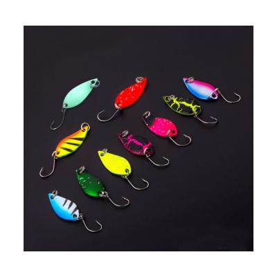 China Metal Sea Fishing Spoons Metal Forged Replaceable Hooks Fishing Lure Bumblebee Spoon for sale