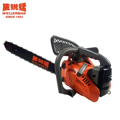 China 2-Stroke 900w 25cc Pocket Gasoline Chainsaw 2-Stroke Single Cylinder Forced Air Cooling Portable Chainsaw for sale