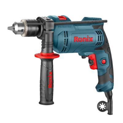 China Chuck Fast Delivery Low Keyless MOQ 2021 New Ronix 2212 In Shop 800W Impact Drill, Impact Drill Machine Tools for sale