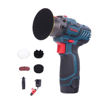 China Universal Purpose Ronix 2021 8304 12V Mini Handheld Cordless Car Polisher for sale