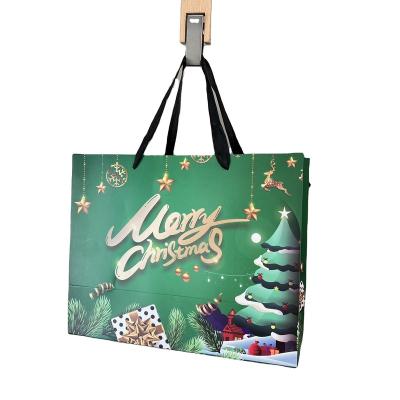 China 100% Eco-friendly New Christmas Special Paper Bag Gift Bags Thickened Paper Bag for sale