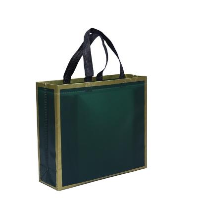 China Foldable Green Non Woven Shopping Bag Shopping Bags Custom Portable Shopping Bag for sale