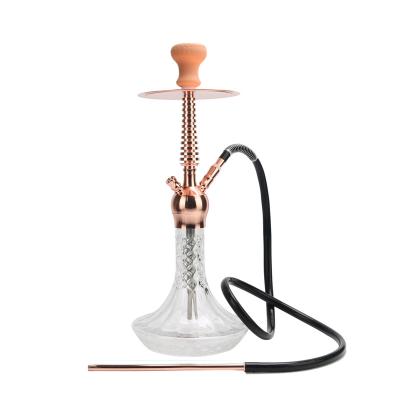 China Large bubbly hubbly nargile shisha eco-friendly metal lengthen accessories hookah set shisha sheesha flavor design wholesale narguil for sale