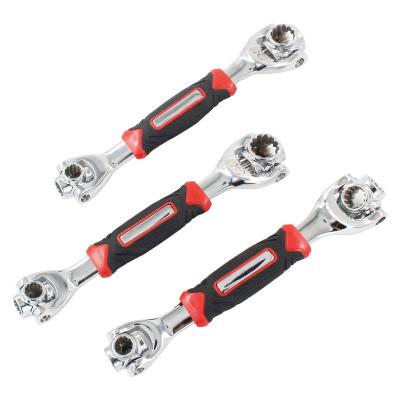 China Watches 8 in 1 360 Degree Universal Bolt Wrench Rotary Socket Wrench for Furniture Car Repair DIY Tools for sale