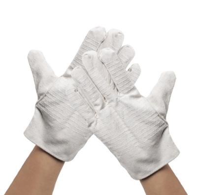 China Durable Wholesale Labor Protection Factory Cloth Cotton Outdoor Work Canvas Gloves Directly for sale