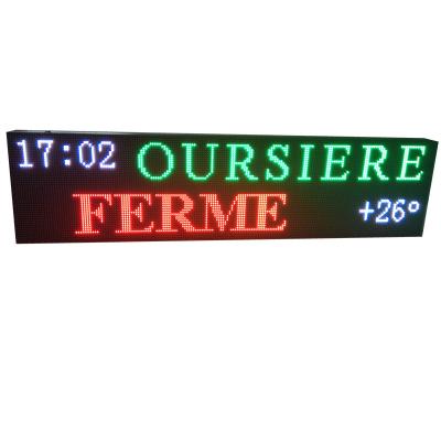 China Factory Price LED Outdoor Full Color Programmable Mobile Ticker Panel P10 Scroll Message Board for sale