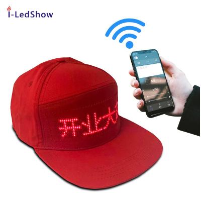 China iledshow Newcomer COMMON LED CAP light led flashing baseball cap hip-hop party hat to advertise LED hat for sale