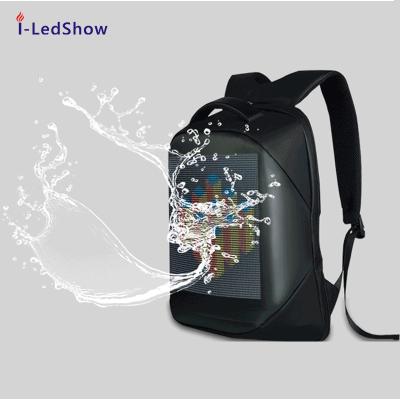 China iledshow waterproof hotsale magic scrolling message phone WIFI control led sport bag backpack with led screen for sale