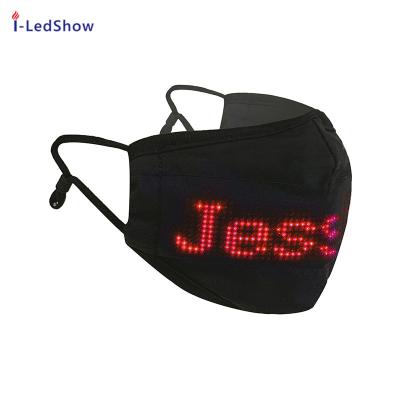 China Programmable Party Masks LED Mask Scrolling Message For LED Display Glowing LED Light Up LED Screen Protective Mask For Festival for sale