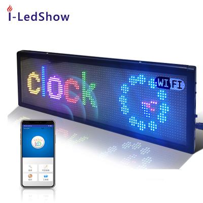 China Super Slim P5 Wi-Fi Indoor Led Mobile Display Message Board Sign Scrolling LED Sign Message Board For Business Working With Smartphone And Tablet P for sale