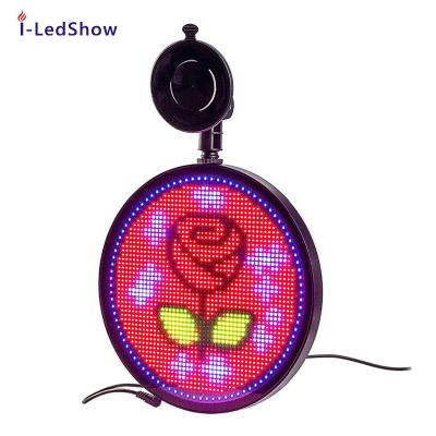 China Full color advertising iledshow car decoration light RGB DIY APP control car display car led display for sale