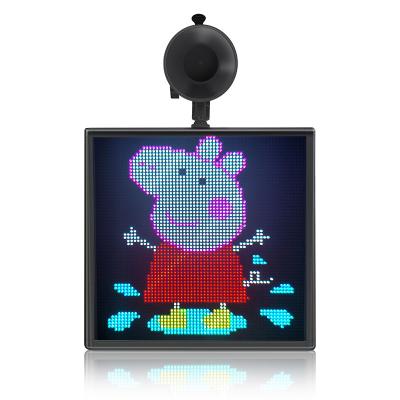 China Digital Advertising 64*64 Pixel Car Window Emotion Light Traffic Show LED Screen Sign Billboard APP Control RGB LED Lamp Display Car for sale