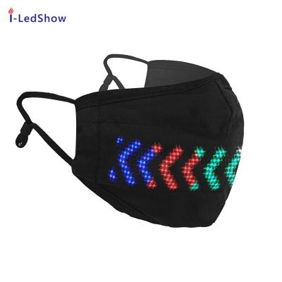 China Other New Light LED Mask Wireless Control Glow Up Text Pattern Texts Graffiti Rhythm Moving Programmable LED Display Halloween COOLMask for sale