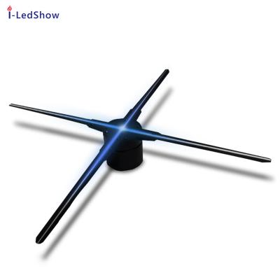 China iledshow Indoor Ultra Clear Naked Eyes Machine 3d Fan Wall Mounted Dynamic Talking Display for sale