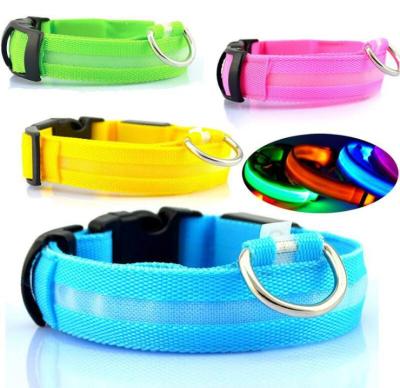 China 2021 Pet Products 2021 Collar Pet Collars Usb Reflective Nylon Dog Led Collar For Multi Pets Homes for sale