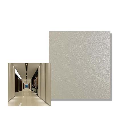 China Home Appliances / Construction Leather Affect PVC Laminated Steel Plate For Wall Decoration for sale