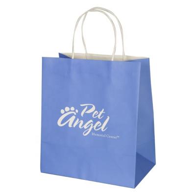 China Eco Friendly Handled Kraft Paper Promotional Paper Bags Printed Logo Shopping Bags for sale